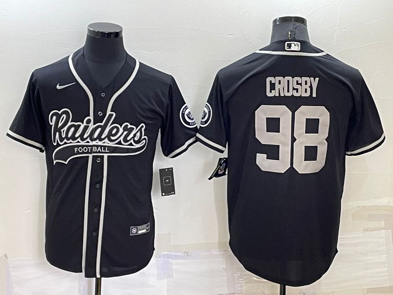 Men Oakland Raiders #98 Crosby Black 2022 Nike Co branded NFL Jersey->oakland raiders->NFL Jersey